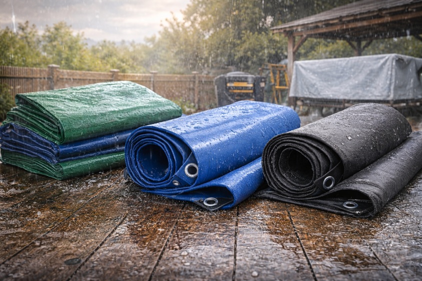 יריעה נגד גשם לבית ולחצר באיזה חומר לבחור ומה ההבדלים